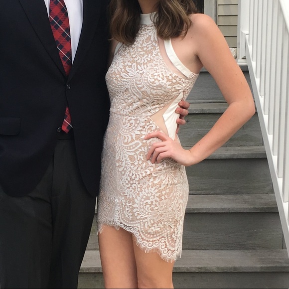 white eyelash lace dress